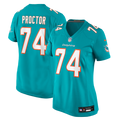 Kadyn Proctor Miami Dolphins Nike Women's Team Game Jersey - Aqua