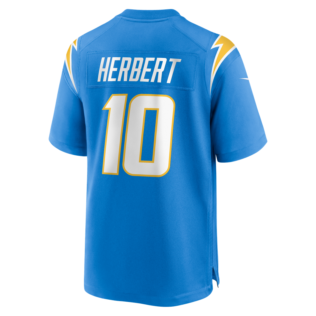Justin Herbert Los Angeles Chargers Nike Alternate Charger Power Game Player Jersey - Gold