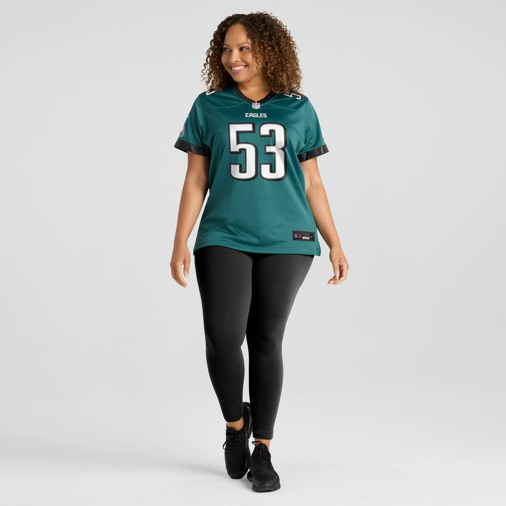 Zack Baun Philadelphia Eagles Nike Women's  Game Jersey - Midnight Green