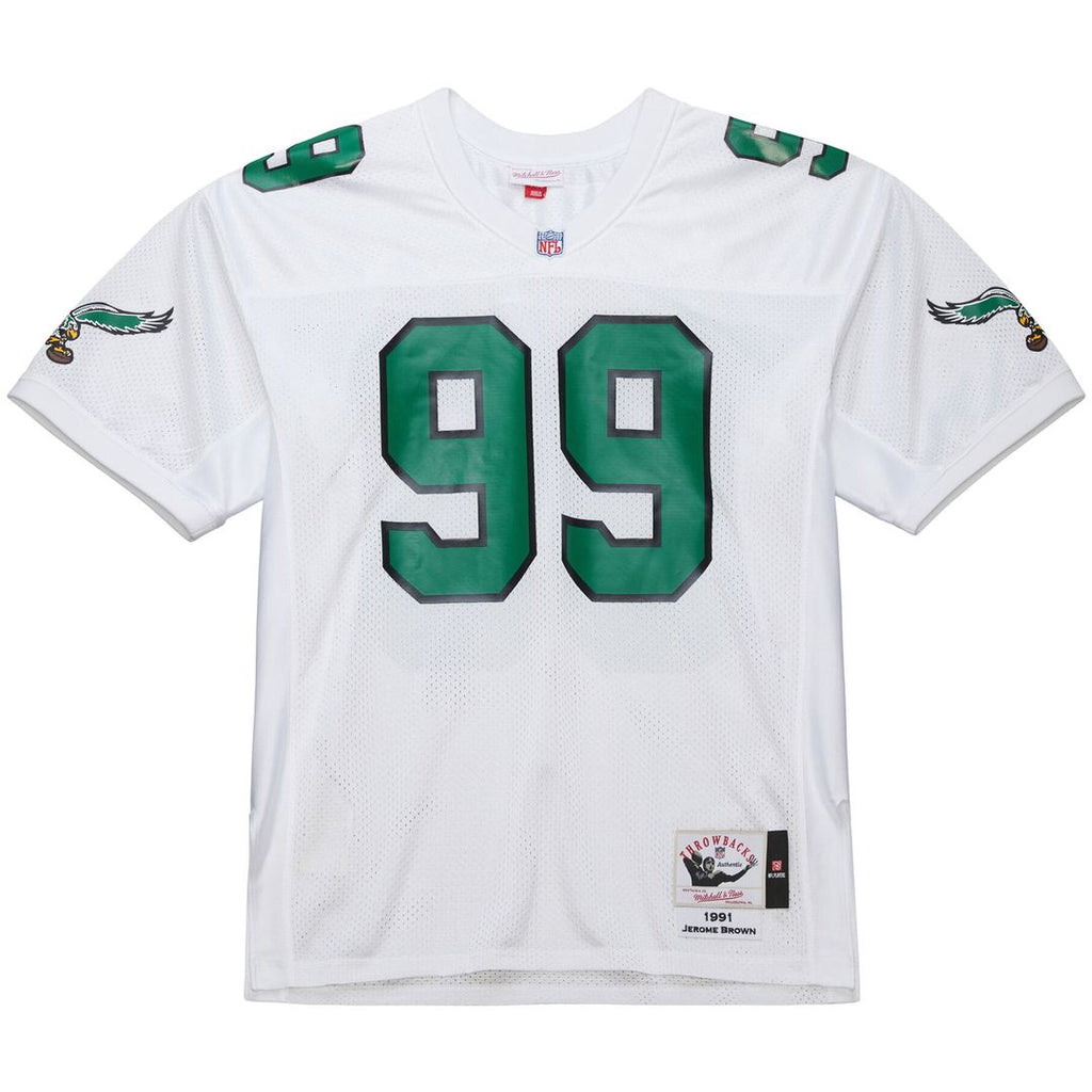 Jerome Brown Philadelphia Eagles Mitchell & Ness 1991 Authentic Throwback Retired Player Jersey - White