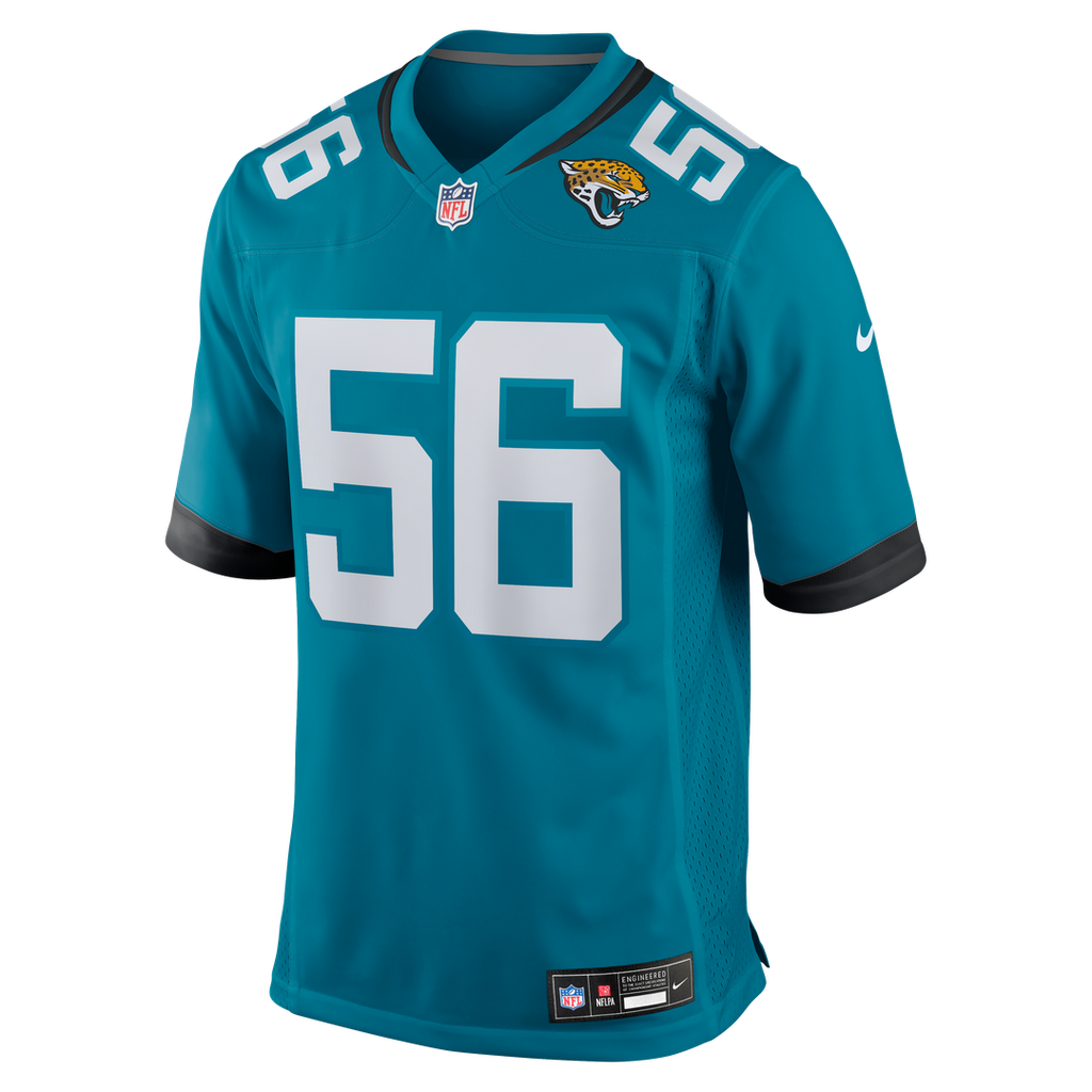 Yasir Abdullah Jacksonville Jaguars Nike Team Game Jersey -  Teal
