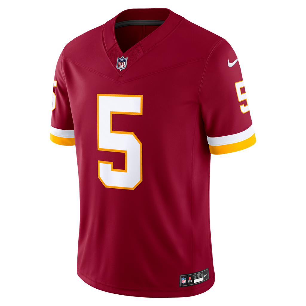 Jayden Daniels Washington Commanders Nike Vapor F.U.S.E. Stitched Limited Jersey - White