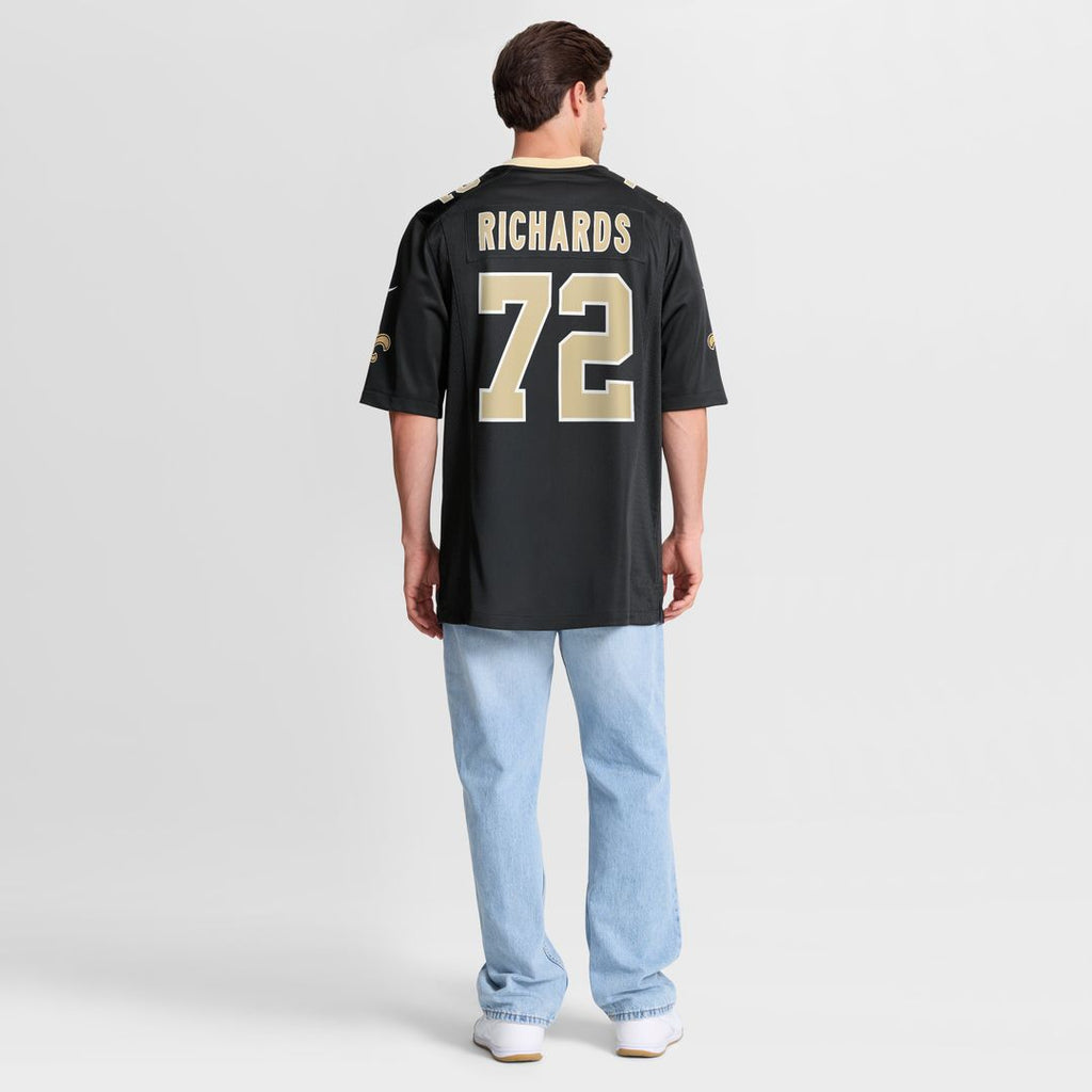 Asim Richards New Orleans Saints Nike Team Game Jersey -  Black