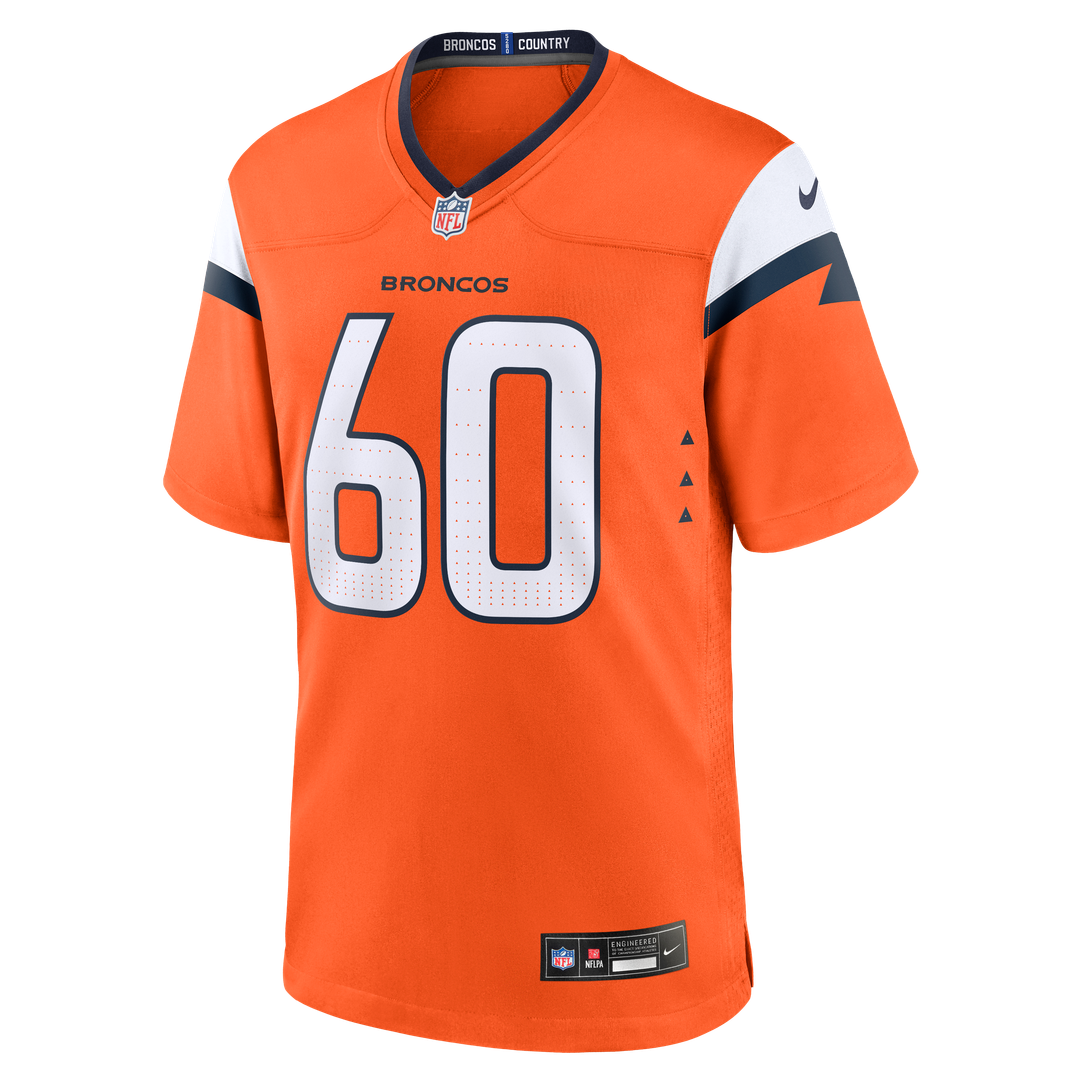 Luke Wattenberg Denver Broncos Nike Team Game Jersey -  Orange