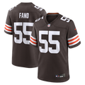 Cleveland Browns Spencer Fano Nike 2026 NFL Draft First Round Pick No. 9 Team Game Jersey - Brown