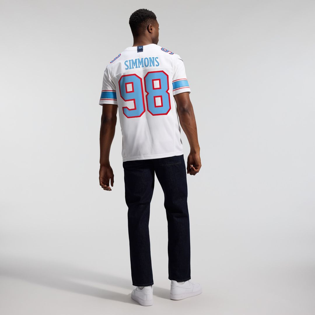 Jeffery Simmons Tennessee Titans Nike Vapor F.U.S.E. Sewn Down Limited Jersey - Light Blue