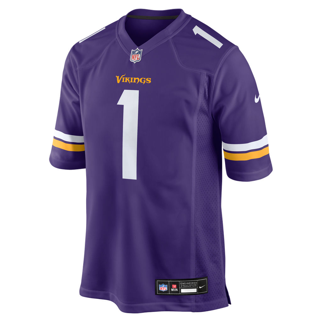 Number 1 Dad Minnesota Vikings Nike Game Jersey - Purple