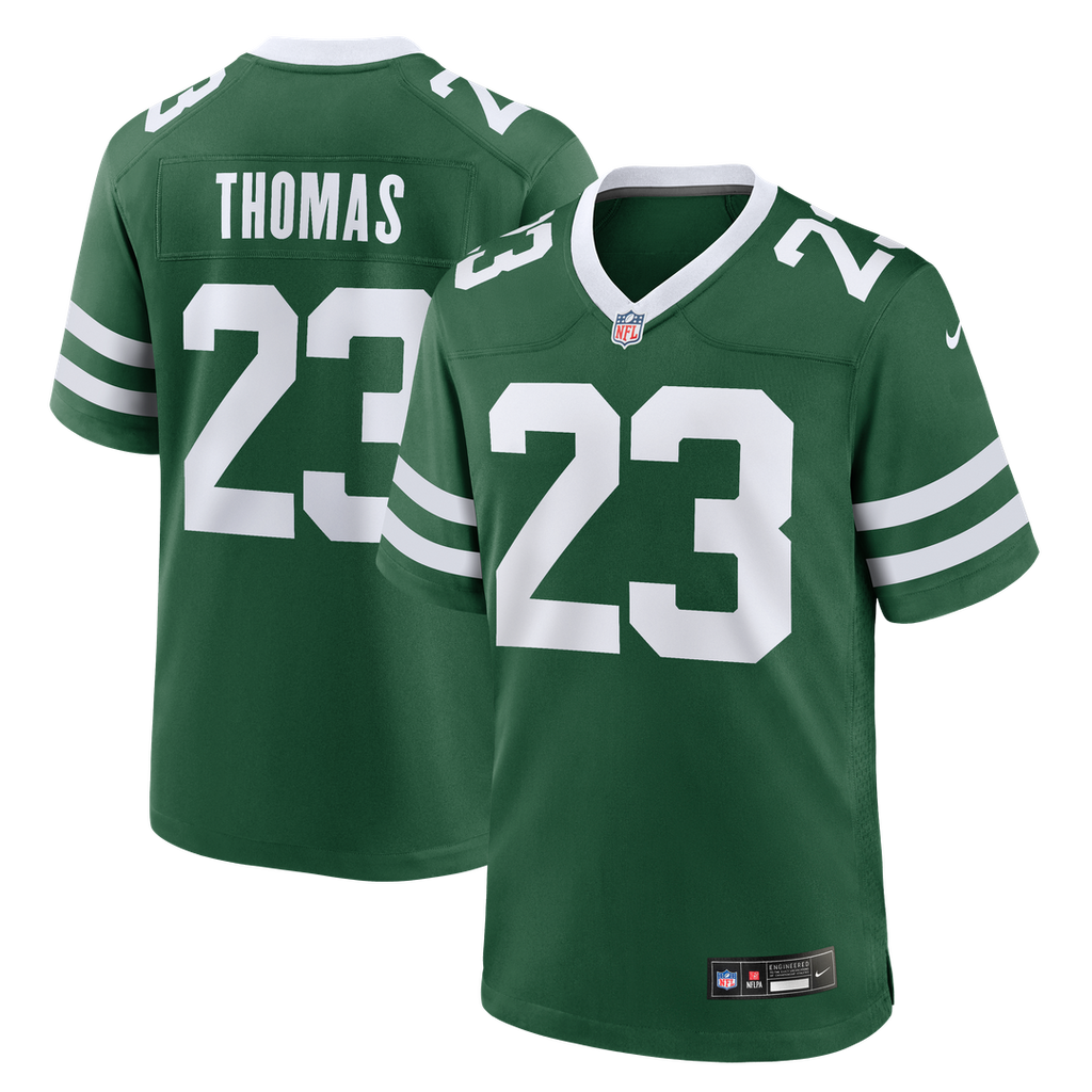 Azareye'h Thomas New York Jets Nike Team Game Jersey - Legacy Green