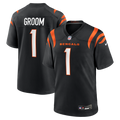 Number 1 Groom Cincinnati Bengals Nike Game Jersey - Black