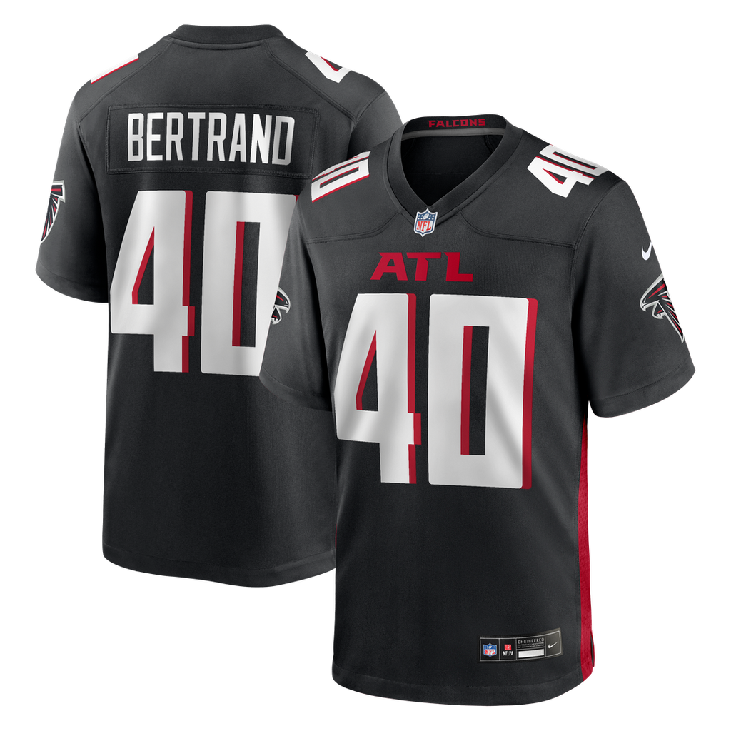 JD Bertrand Atlanta Falcons Nike Team Game Jersey -  Black