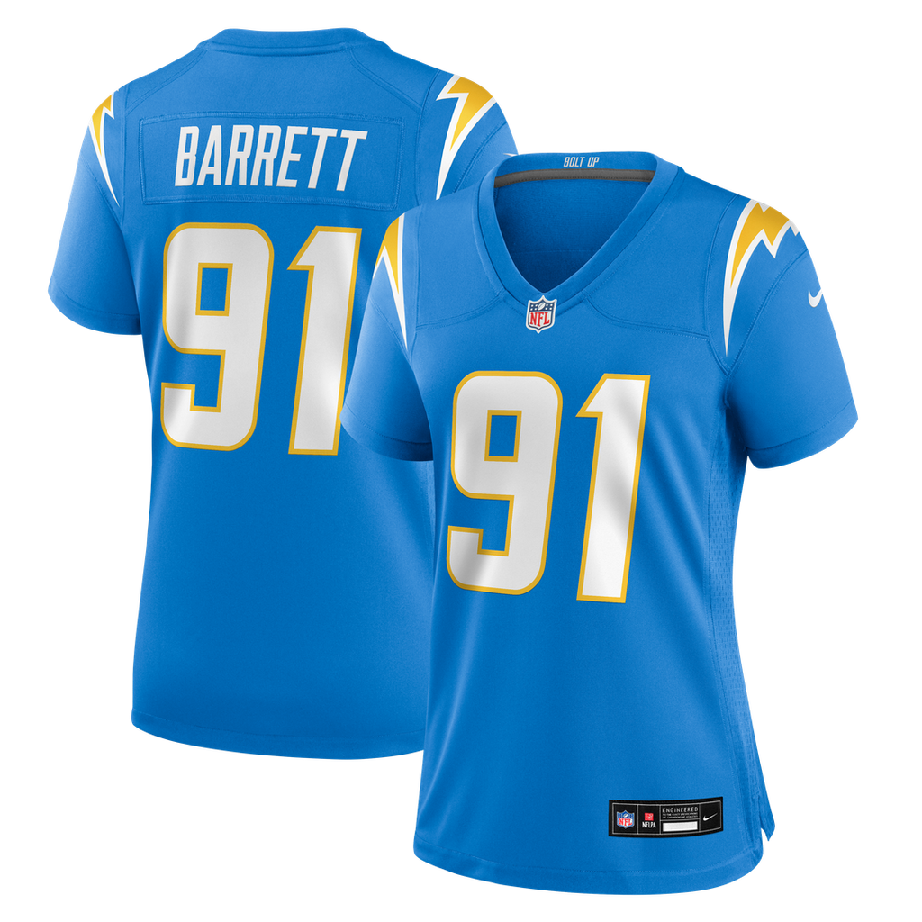 Nick Barrett Los Angeles Chargers Nike Women's Team Game Jersey -  Powder Blue