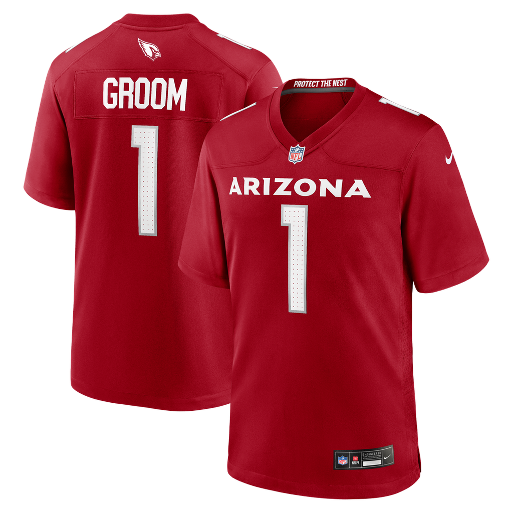 Number 1 Groom Arizona Cardinals Nike Game Jersey - Cardinal