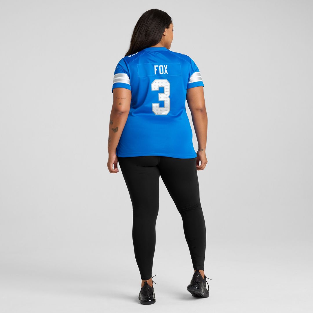 Jack Fox Detroit Lions Nike Women's Team Game Jersey -  Blue