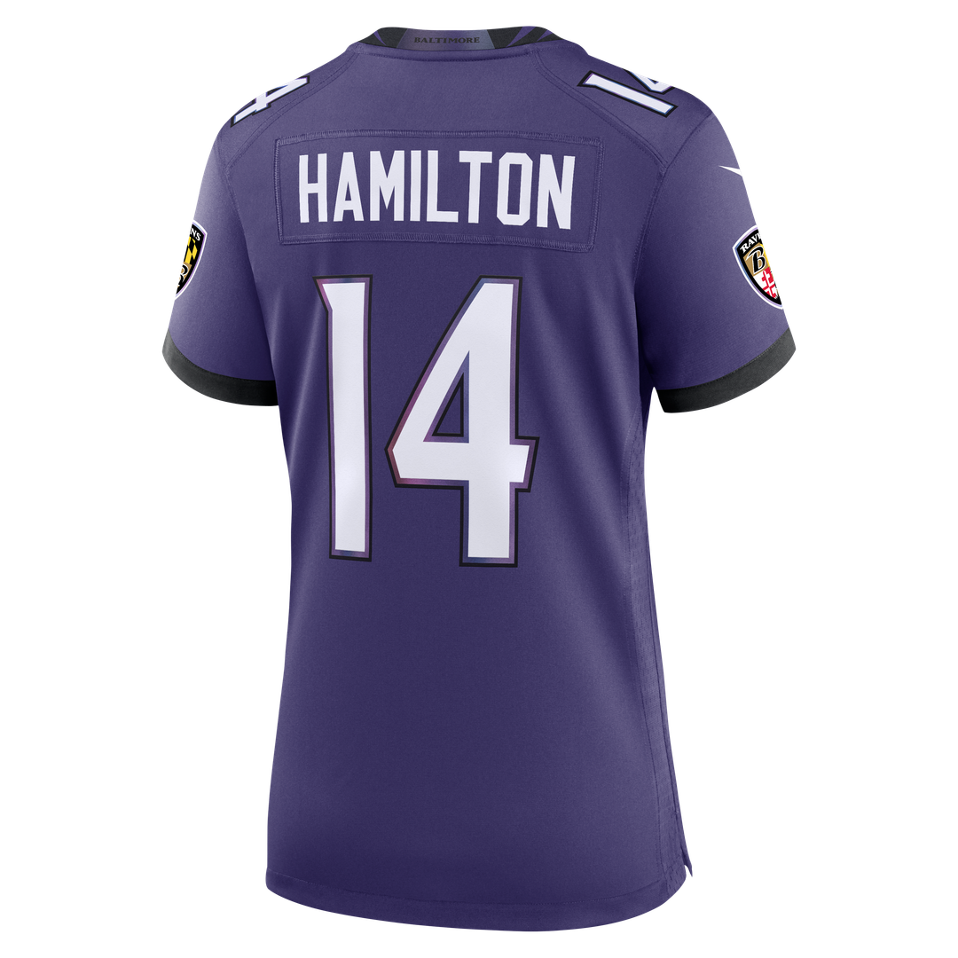 Kyle Hamilton Baltimore Ravens Nike Women's Alternate Game Jersey - Black