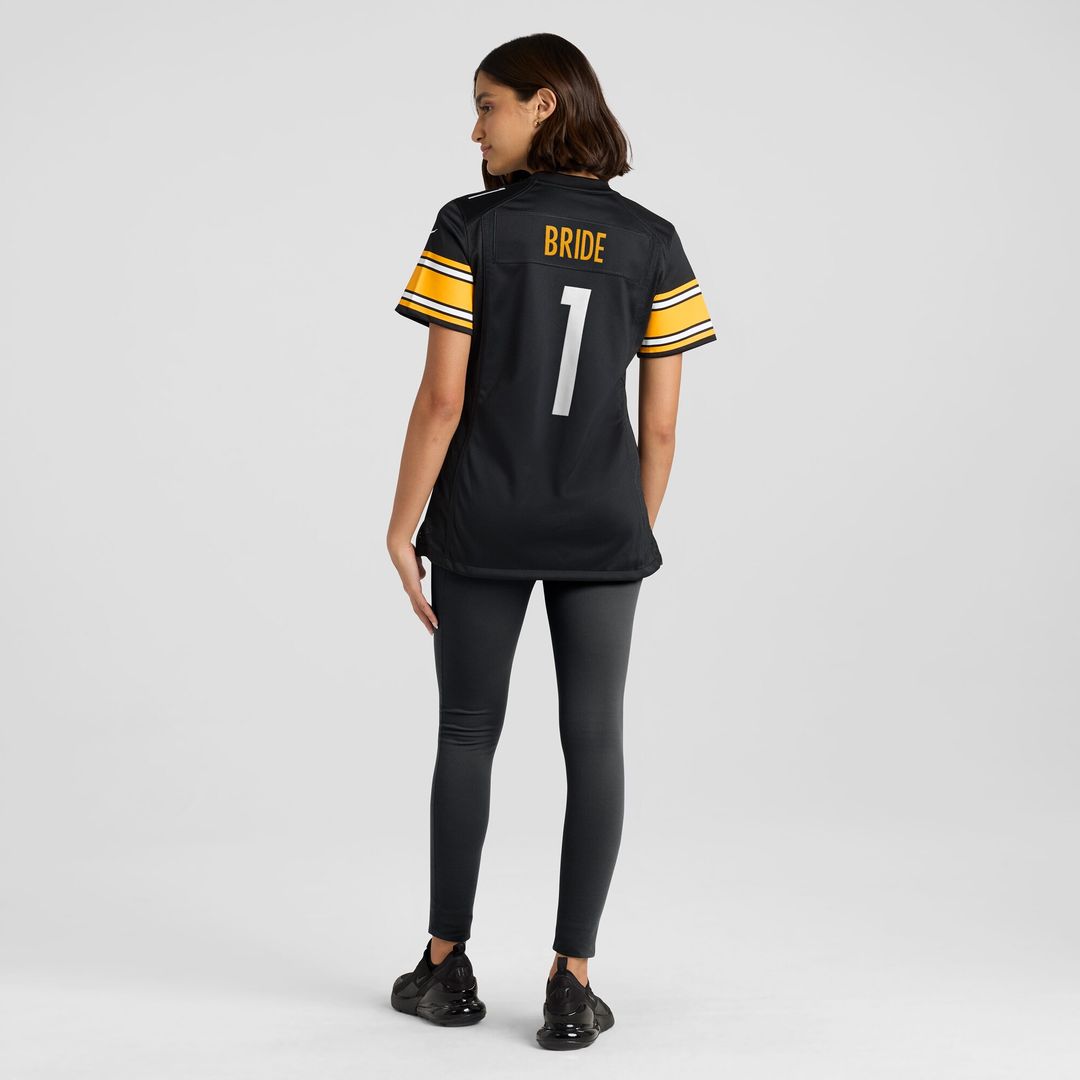 Number 1 Bride Pittsburgh Steelers Nike Women's Game Jersey - Black
