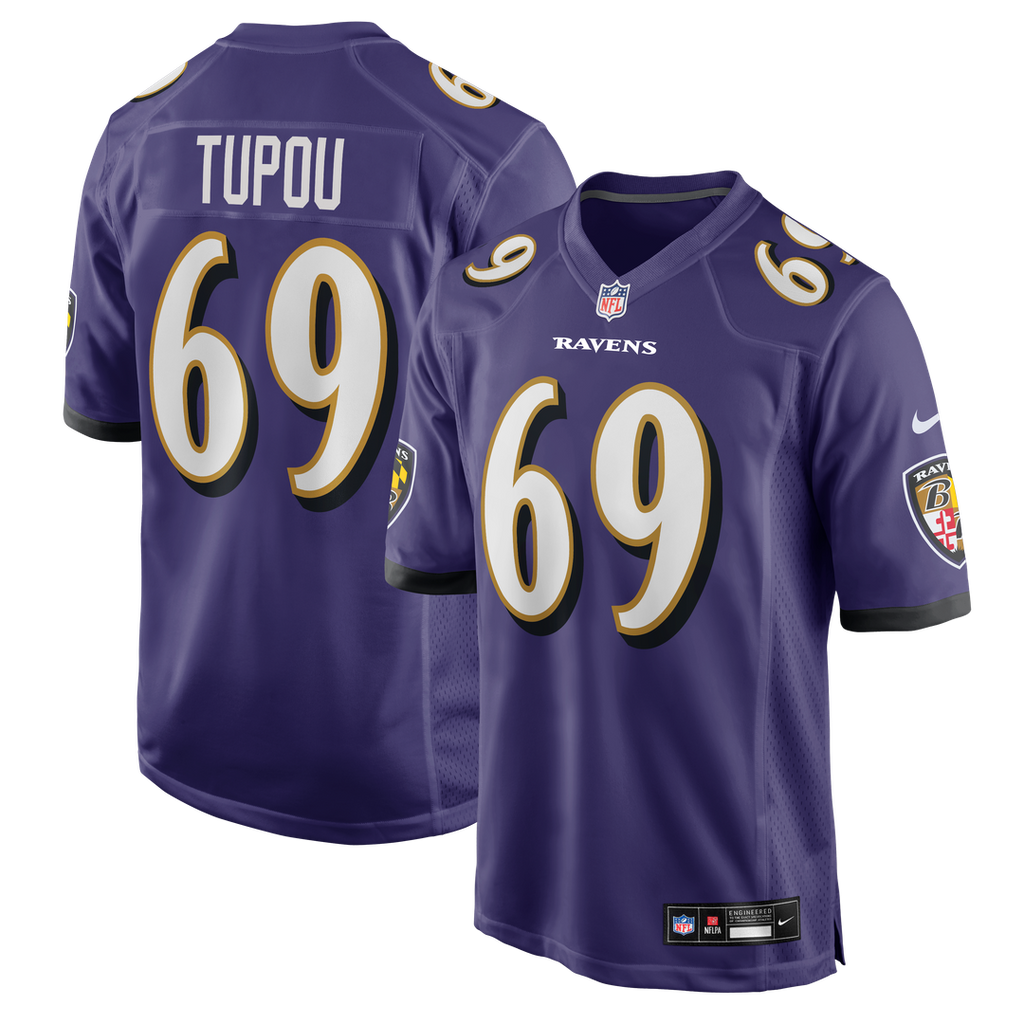 Josh Tupou Baltimore Ravens Nike Team Game Jersey -  Purple