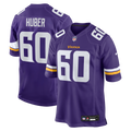 Joe Huber Minnesota Vikings Nike Team Game Jersey -  Purple