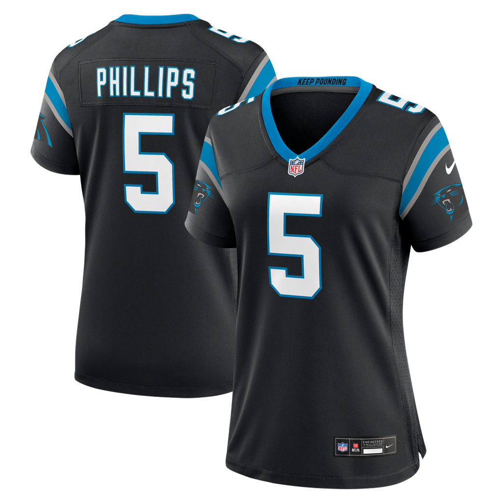 Jaelan Phillips Carolina Panthers Nike Women's Team Game Jersey -  Black