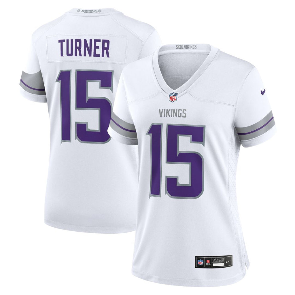Dallas Turner Minnesota Vikings Nike Women's Alternate Game Jersey -  White