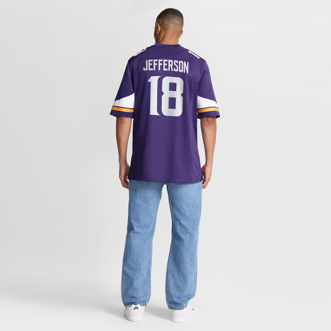 Justin Jefferson Minnesota Vikings Nike Player Game Jersey - Purple