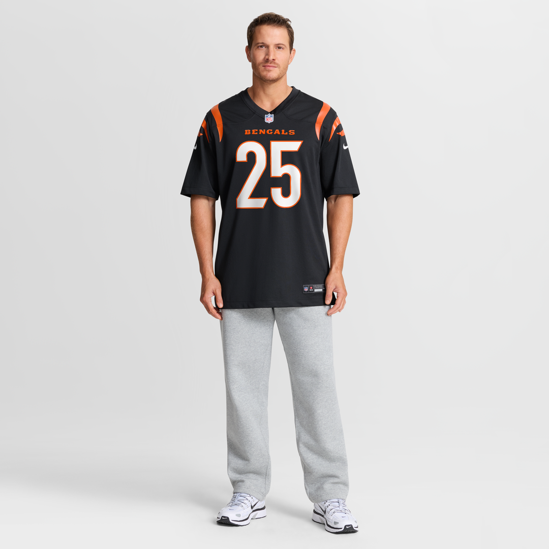 Tahj Brooks Cincinnati Bengals Nike Team Game Jersey -  Black