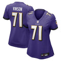 Carson Vinson Baltimore Ravens Nike Women's Team Game Jersey -  Purple