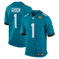 Number 1 Groom Jacksonville Jaguars Nike Game Jersey - Teal
