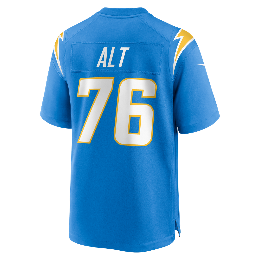 Joe Alt Los Angeles Chargers Nike Alternate Charger Power Game Player Jersey - Gold