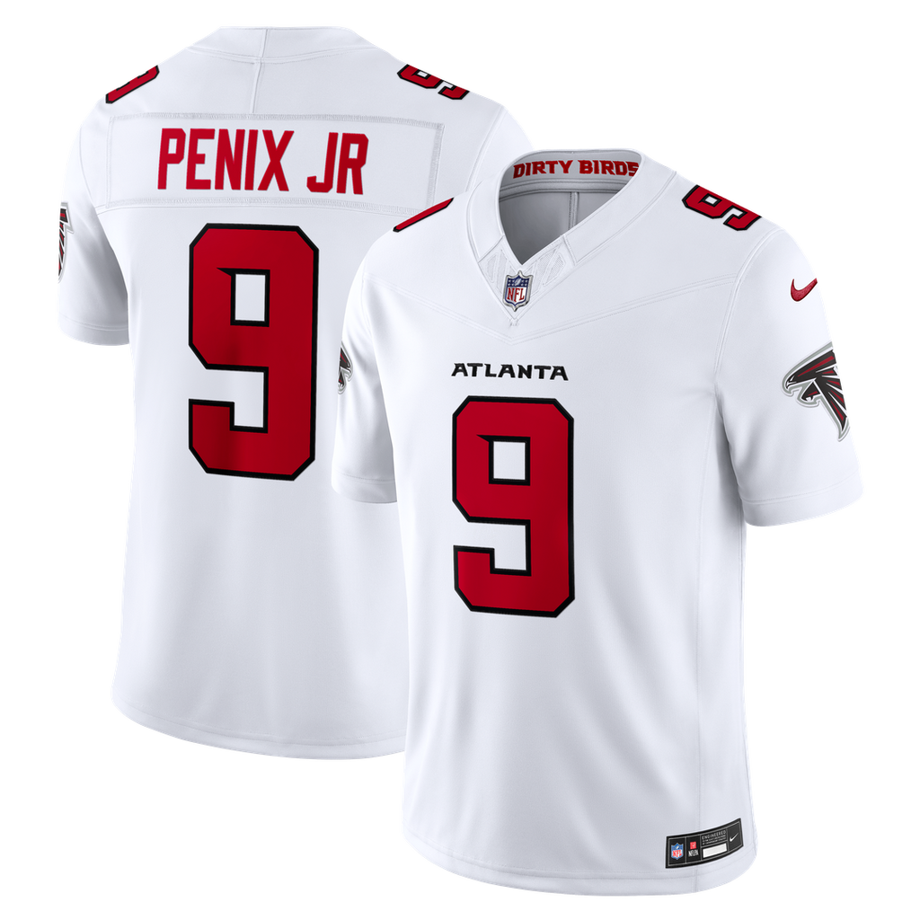 Michael Penix Jr. Atlanta Falcons Nike Vapor F.U.S.E. Stitched Limited Jersey - White