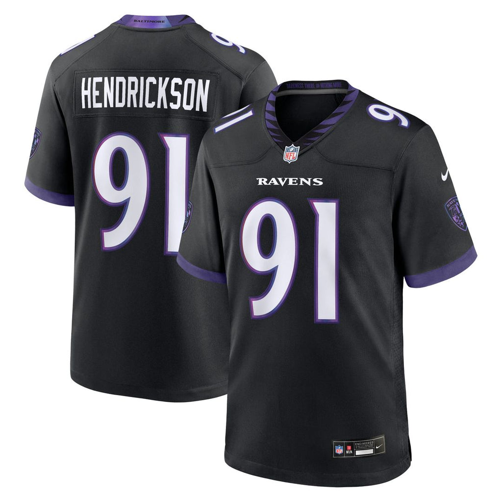 Trey Hendrickson Baltimore Ravens Nike Alternate Game Jersey - Black