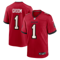 Number 1 Groom Tampa Bay Buccaneers Nike Game Jersey - Red