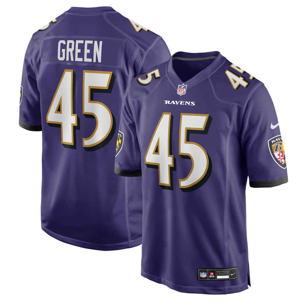 Mike Green Baltimore Ravens Nike Team Game Jersey -  Purple
