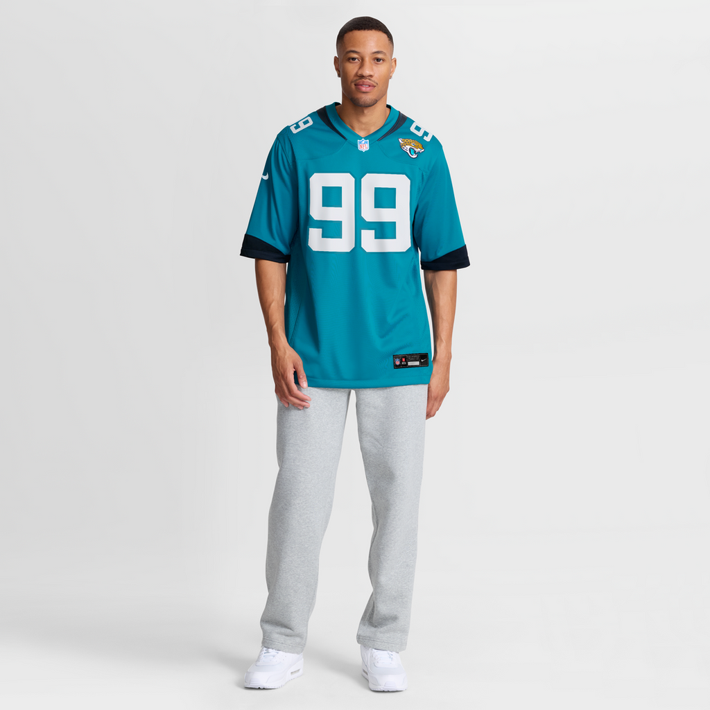Austin Johnson Jacksonville Jaguars Nike Team Game Jersey -  Teal