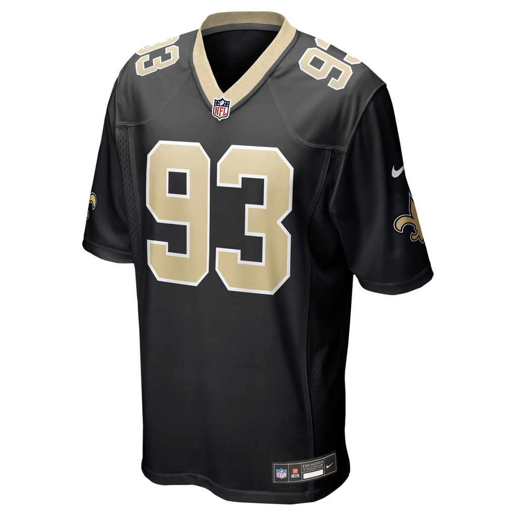 Nathan Shepherd New Orleans Saints Nike Game Jersey - Black