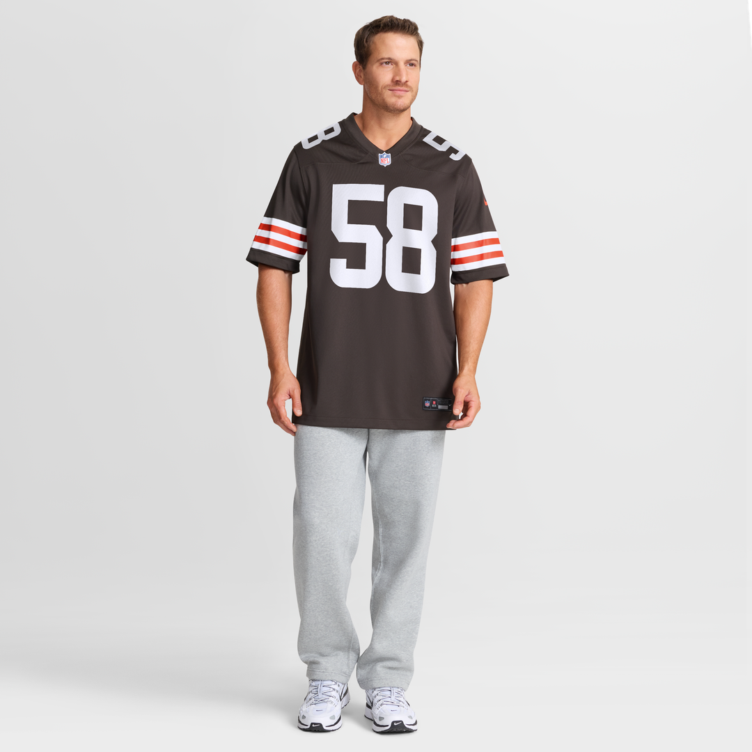 Austin Barber Cleveland Browns Nike Team Game Jersey - Brown