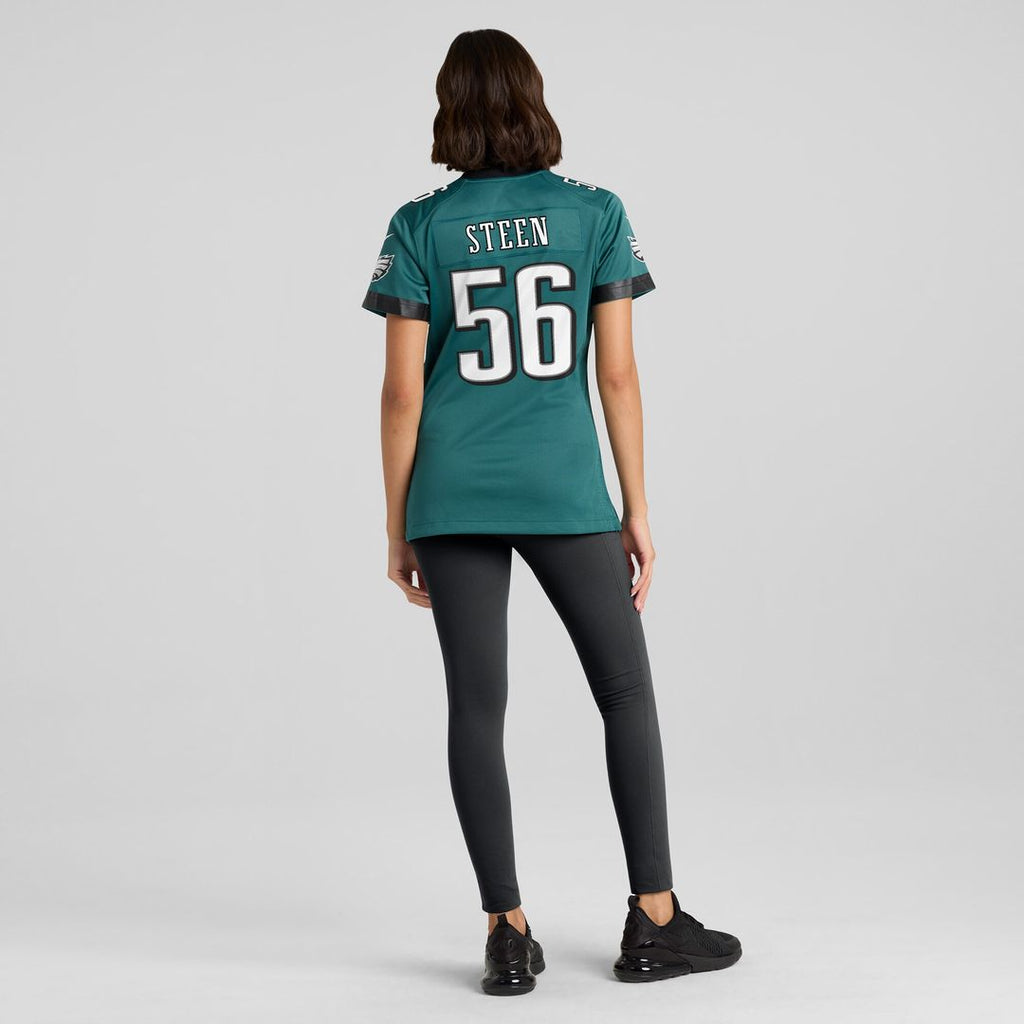 Tyler Steen Philadelphia Eagles Nike Women's Team Game Jersey - Midnight Green