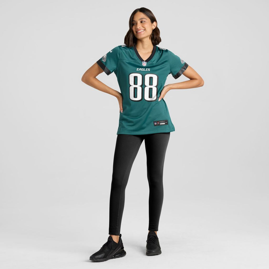 Dallas Goedert Philadelphia Eagles Nike Women's Team Game Jersey - Midnight Green