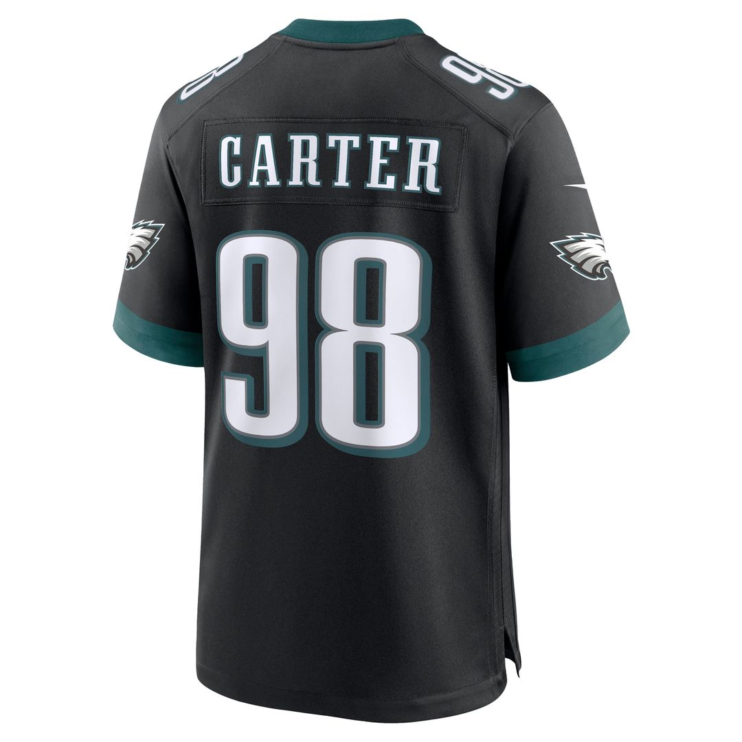 Jalen Carter Philadelphia Eagles Nike Team Game Jersey -  Midnight Green