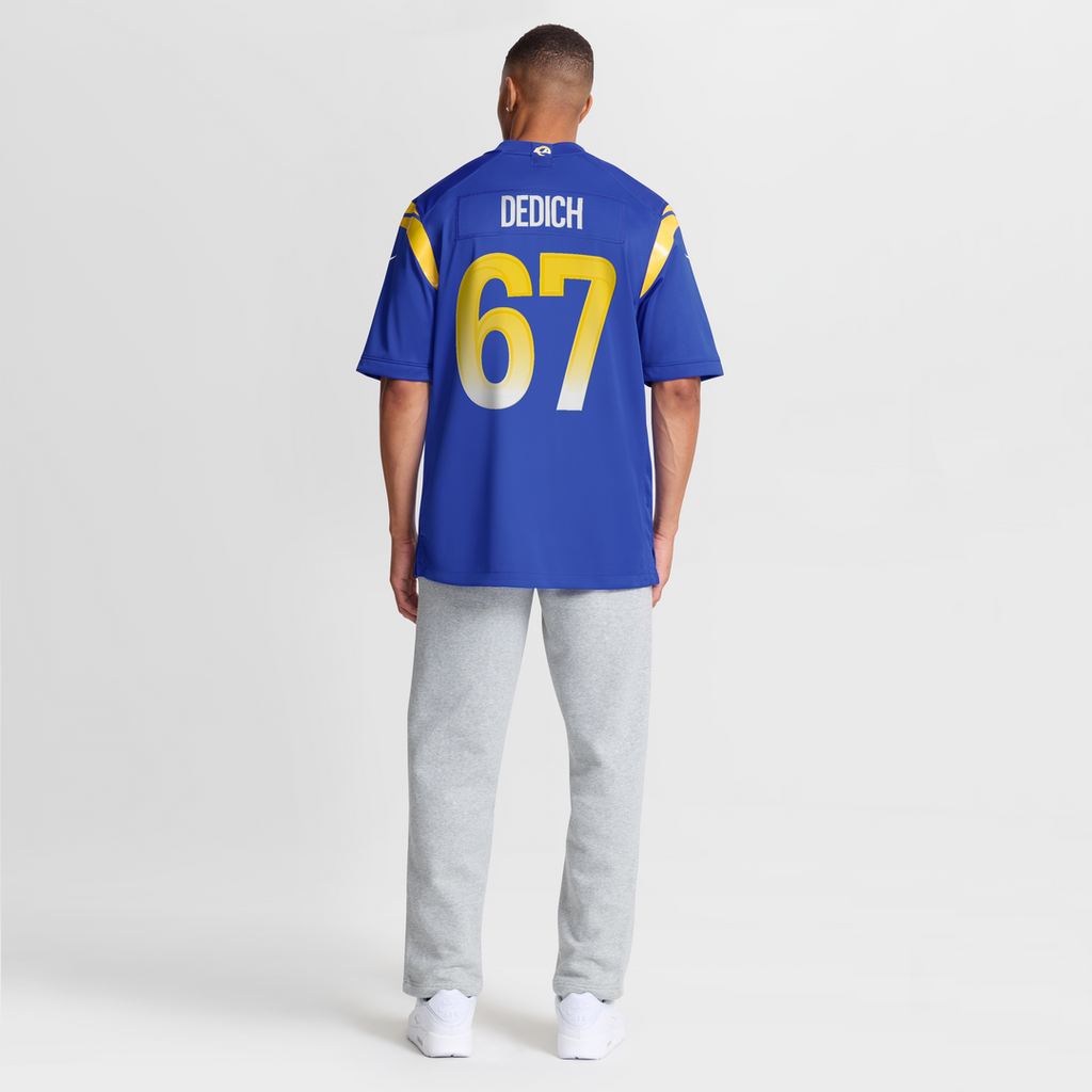 Justin Dedich Los Angeles Rams Nike Game Jersey -  Royal