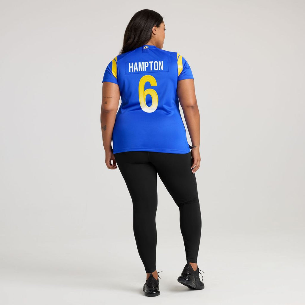 Nick Hampton Los Angeles Rams Nike Women's Team Game Jersey -  Royal