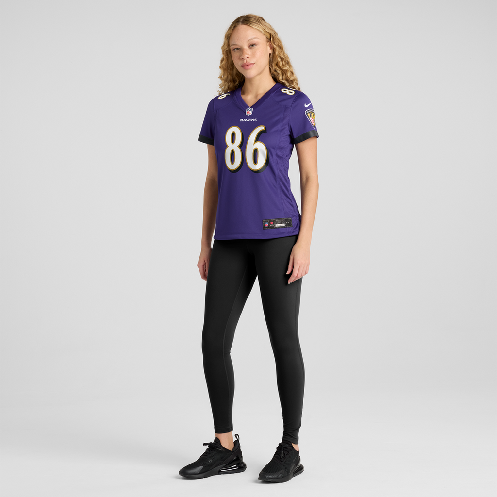 Cornelius Johnson Baltimore Ravens Nike Women's Team Game Jersey -  Purple
