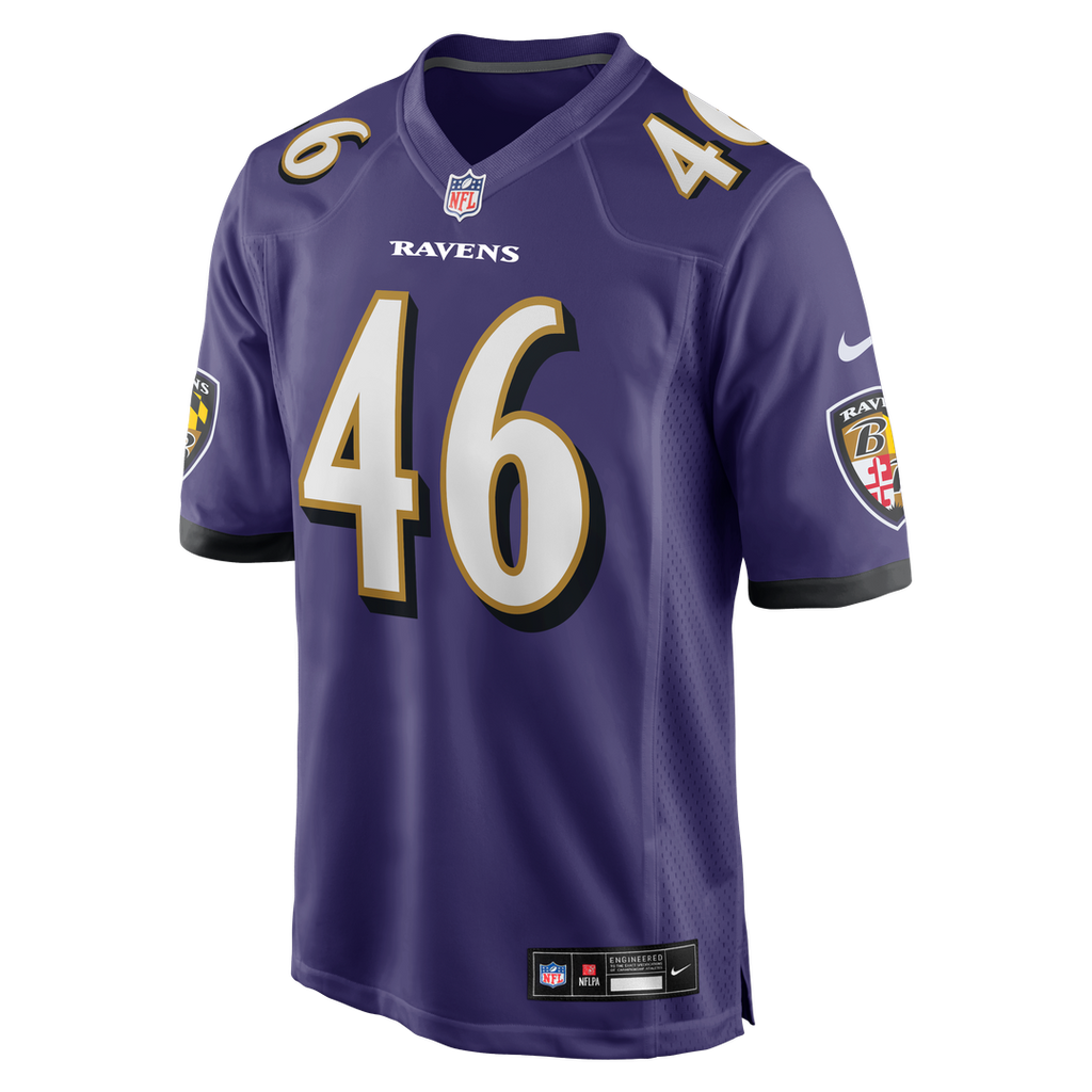 Nick Moore Baltimore Ravens Nike Game Jersey - Purple