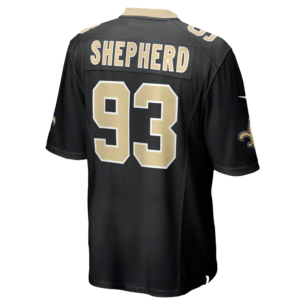 Nathan Shepherd New Orleans Saints Nike Game Jersey - Black