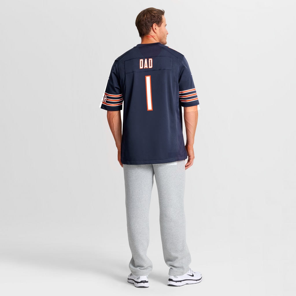 Number 1 Dad Chicago Bears Nike Game Jersey - Navy
