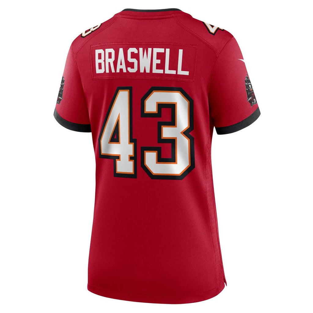 Chris Braswell Tampa Bay Buccaneers Nike Women's Team Game Jersey -  Red