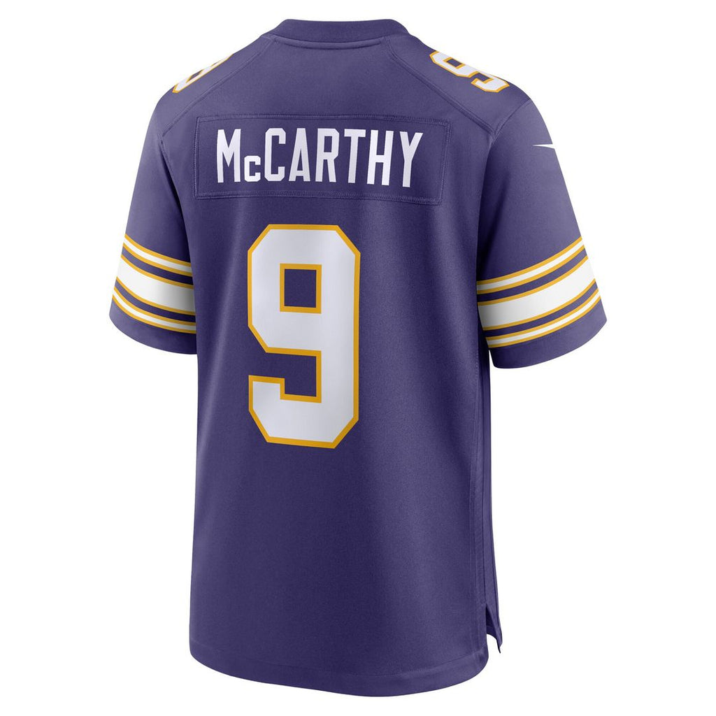 J.J. McCarthy Minnesota Vikings Nike 2nd Alternate  Player Game Jersey - Purple