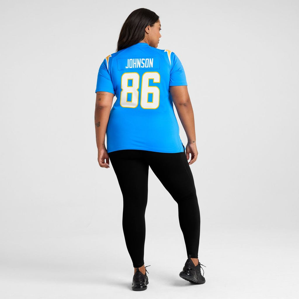 Cornelius Johnson Los Angeles Chargers Nike Women's  Game Jersey -  Powder Blue