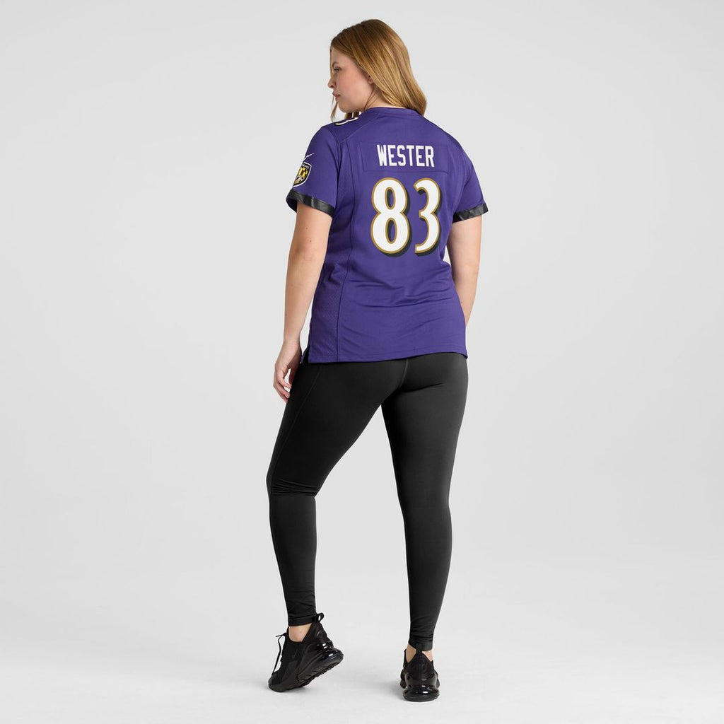 LaJohntay Wester Baltimore Ravens Nike Women's Team Game Jersey -  Purple