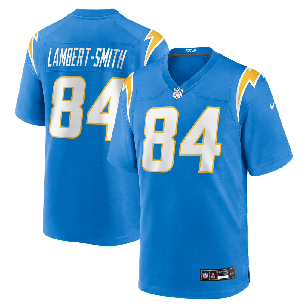 KeAndre Lambert-Smith Los Angeles Chargers Nike Team Game Jersey -  Powder Blue