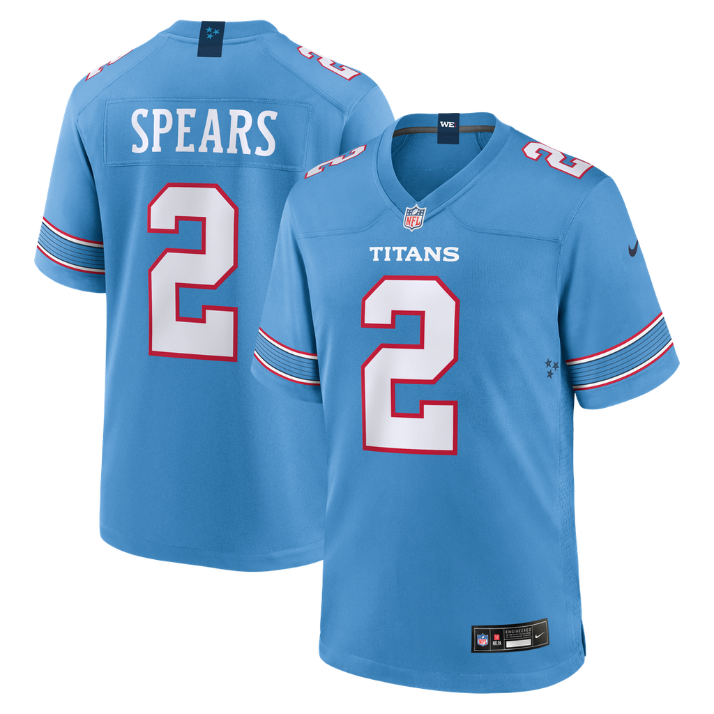 Tyjae Spears Tennessee Titans Nike Game Jersey - Light Blue